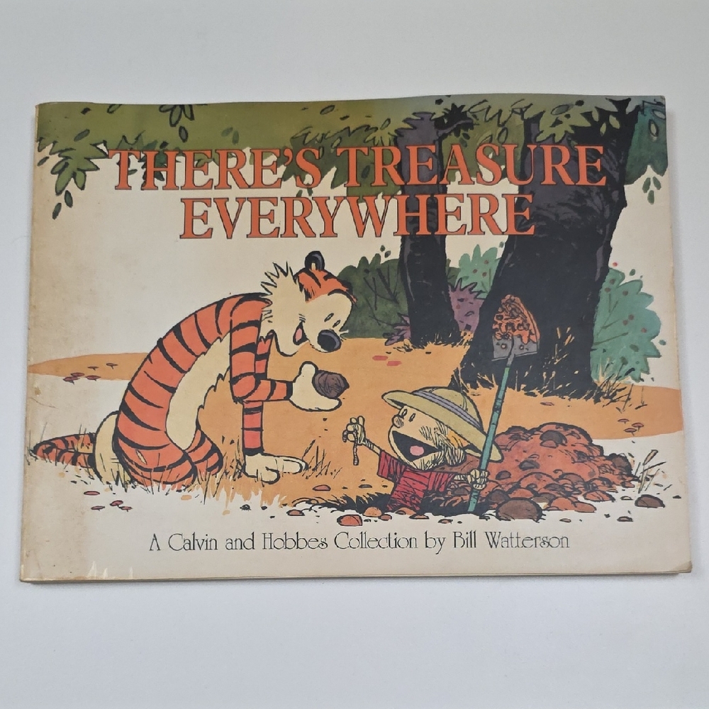 Vintage Calvin And Hobbes Book - There's Trrasure Everywhere